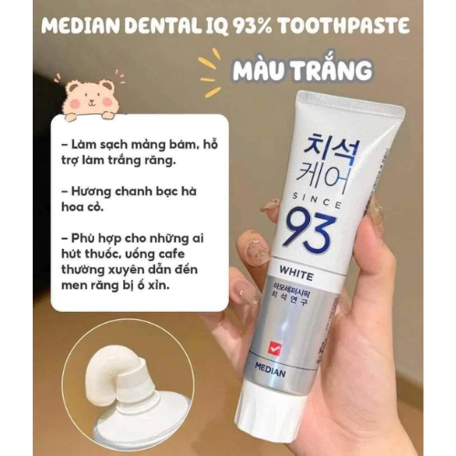 Kem Đánh Răng Median Dental IQ 93% White 120g