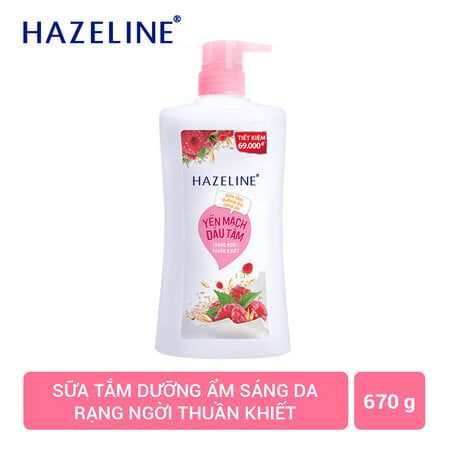 Sữa Tắm Hazeline Yến Mạch & Dâu Tằm Dưỡng Ẩm Sáng Da 670g