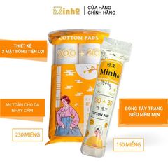 Bông Tẩy Trang Minho Cotton Siêu Mềm Cotton Pads