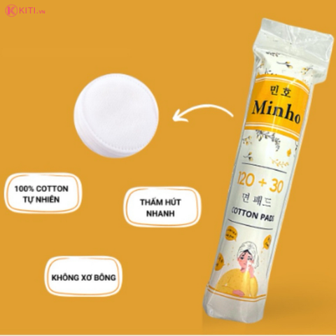 Bông Tẩy Trang Minho Cotton Siêu Mềm Cotton Pads