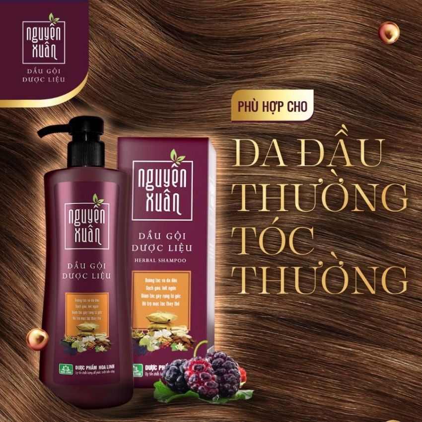 Dầu gội dược liệu Nguyên Xuân Nâu (tóc thường) 400G