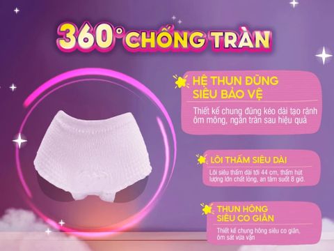 Băng Vệ Sinh Diana Dạng Quần Comfy Night size M-L (túi 3 chiếc)