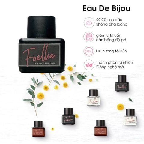 Nước Hoa Vùng Kín Foellie Màu Đen Eau De Bijou - Hương Quyến Rũ