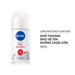 Lăn Khử Mùi Ngăn Mồ Hôi 48H Dưỡng Trắng Da Nivea Nữ 50ml