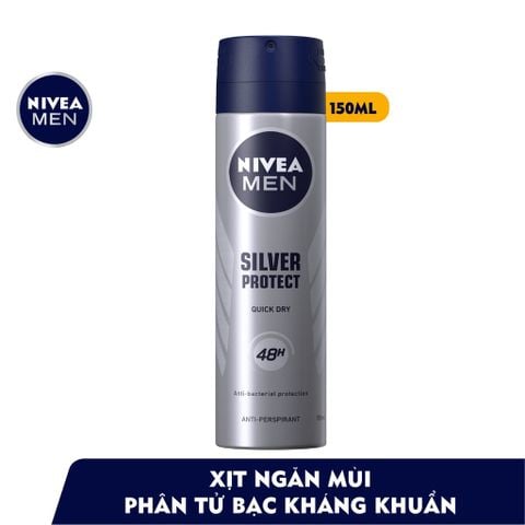 Xịt Khử Mùi Nam Nivea Men 48H 150ml