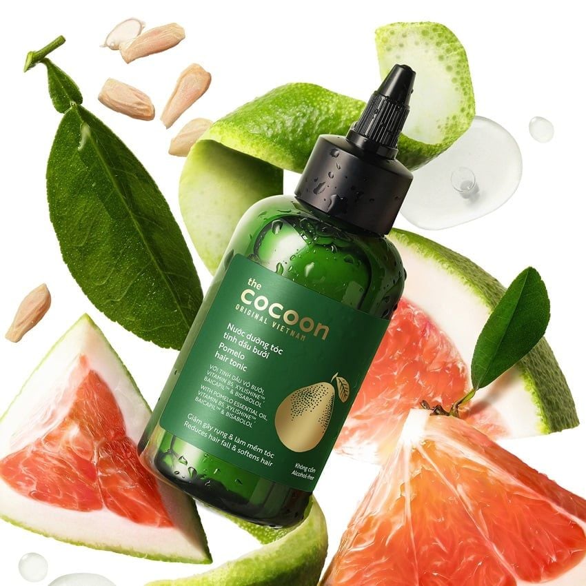 Nước dưỡng tóc tinh dầu bưởi (pomelo hair tonic) Cocoon 140ml
