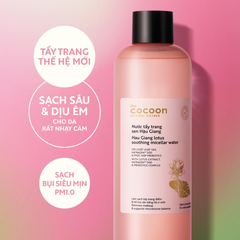 Nước Tẩy Trang Cocoon Sen Hậu Giang Hau Giang Lotus Soothing Micellar Water 500ml