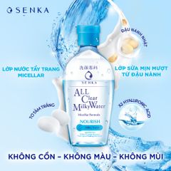 Nước Tẩy Trang Senka All Clear Milky Water