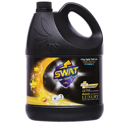 Nước giặt xả Swat Luxury can 3.8Kg