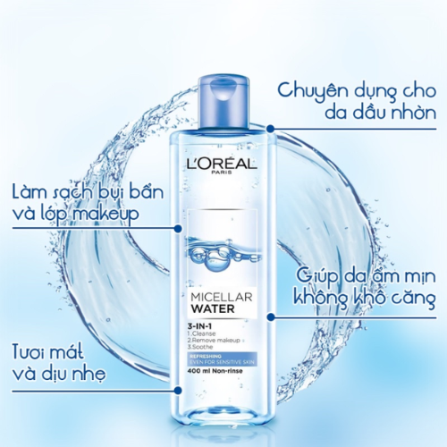 Nước Tẩy Trang L'Oréal Micellar Water 400ml