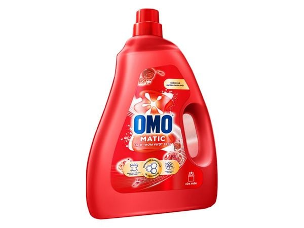 Nước giặt OMO chuyên gia cửa trên sạch thơm vượt trội chai 2.7kg
