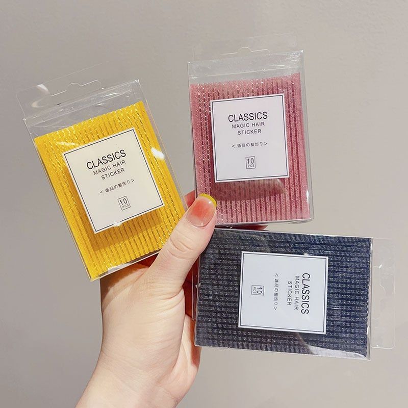 Hộp 10 Miếng Dán Tóc Con, Giữ Cố Định Tóc Mái Phong Cách Hàn Quốc Siêu Xinh