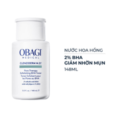 Dung dịch giảm nhờn mụn BHA Obagi Clenziderm MD Pore Therapy 148ml