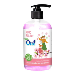 Nước rửa tay On1 làm sạch diệt khuẩn bảo vệ da tay chai 500ml