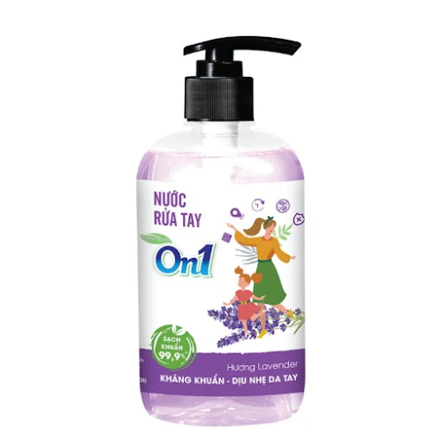 Nước rửa tay On1 làm sạch diệt khuẩn bảo vệ da tay chai 500ml