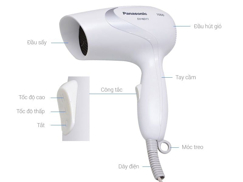 Máy sấy tóc 1000W Panasonic EH-ND11
