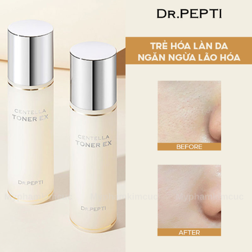 [Mẫu Mới] Nước Cân Bằng Dưỡng Da Căng Bóng Dr. Pepti Centella Toner Ex (180ml)