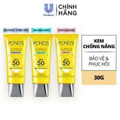 Kem Chống Nắng Pond's UV Miracle Hydrate SPF50++++ Tuýp 15G