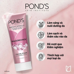 Sữa rửa mặt Pond's Dưỡng sáng da vượt trội với Niasorcinol 100g