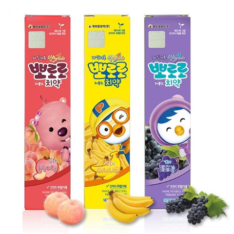 Kem Đánh Răng Ít Florua Cho Trẻ Em PORORO Toothpaste 70g