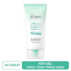 Kem Chống Nắng Vật Lý Make P:rem UV Defense Me No Sebum Sun Cream SPF 50+ PA++++ 50ml