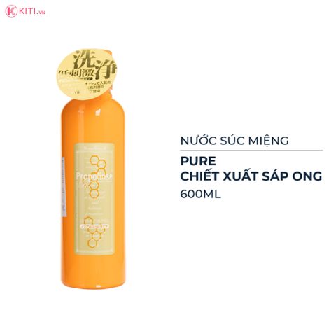 Nước Súc Miệng Diệt Khuẩn & Sạch Mảng Bám Propolinse Original 600ml (Cam/Vàng)