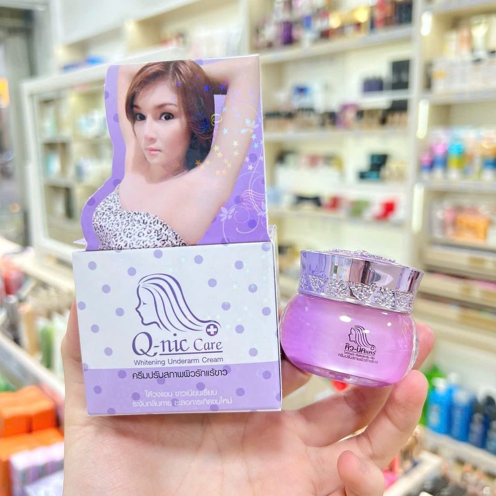 Kem Trị Thâm Nách, Thâm Mông Q-nic Care Whitening Underarm Cream Thái Lan (Tím)