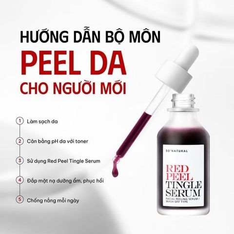 Tinh Chất Tẩy Da Chết So' Natural Red Peel Tingle Serum 35ml