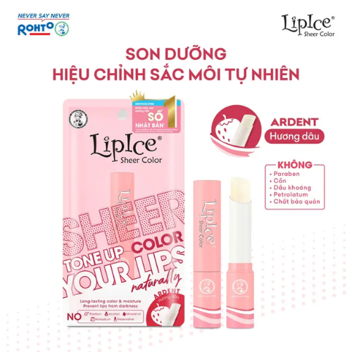 Son Dưỡng LipIce Hiệu Chỉnh Sắc Môi Hồng Tự Nhiên Sheer Color 2.4g