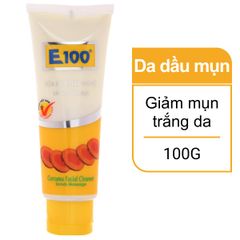 Sữa rửa mặt nghệ có hạt massage E100 ngăn ngừa mụn 100g