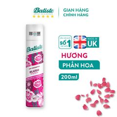 Dầu Gội Khô Batiste Dry Shampoo 200ml