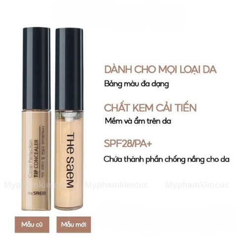 Kem Che Khuyết Điểm The Saem Cover Perfection Tip Concealer 6.5g