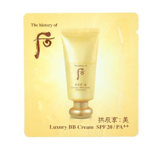 [Sample] Kem nền BB Whoo vàng đông y cao cấp Luxury BB Cream SPF20/PA++ 1ml x 10pcs