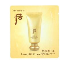 [Sample] Kem nền BB Whoo vàng đông y cao cấp Luxury BB Cream SPF20/PA++ 1ml x 10pcs