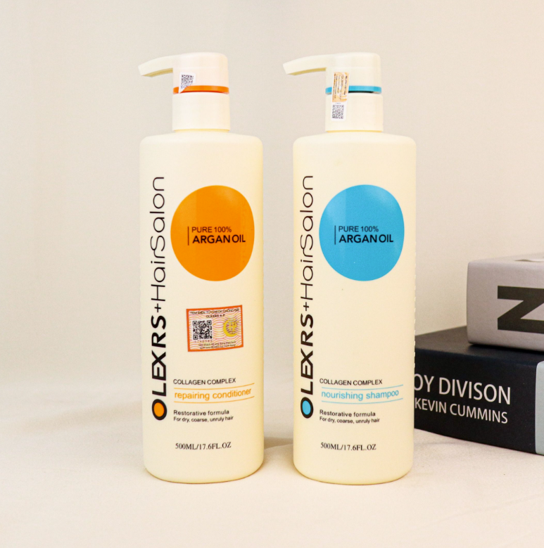 Set Gội Xả Olexrs Argan Oil Collagen Hair Salon