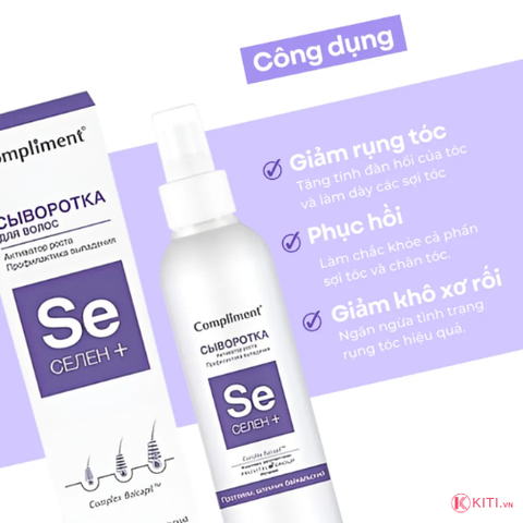 Xịt Tóc Compliment Selen SE Hỗ Trợ Mọc Tóc Và Ngừa Rụng Chai 150ml