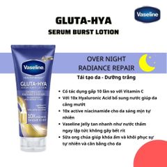 Sữa Dưỡng Thể Vaseline Gluta-Hya Serum Burst Lotion Dewy Radiance Sáng Da Chuyên Sâu (Mới)