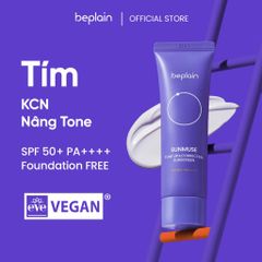 Kem Chống Nắng Thuần Chay Beplain Nâng Tone, Kiềm Dầu, Dưỡng Ẩm Sunmuse Sunscreen SPF50+/PA+++ 50ml
