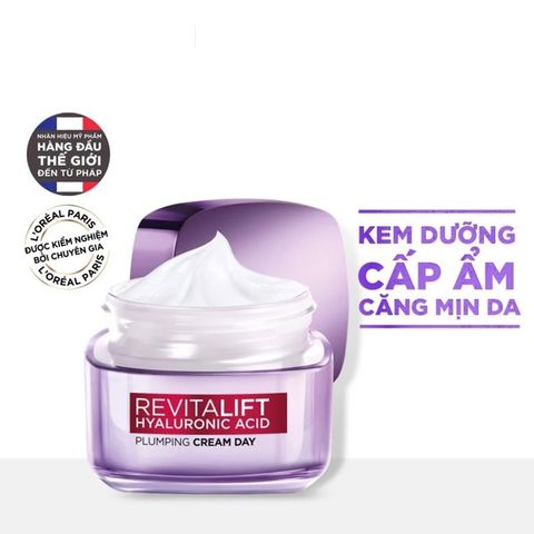 [Mini] Kem dưỡng siêu cấp ẩm căng mịn da L'oreal Revitalift Hyaluronic Acid Plumping Cream Day 15ml