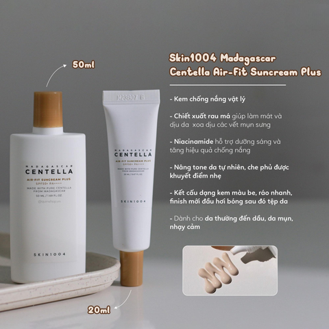Kem Chống Nắng Skin1004 Madagascar Centella Air-Fit Suncream Plus