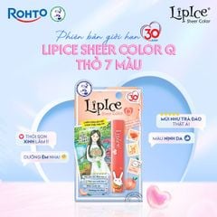 Son dưỡng môi - LipIce Sheer Color Q Thỏ Bảy Màu (Phiên bản 30 năm)