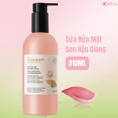Sữa Rửa Mặt Sen Hậu Giang Cocoon Lotus Soothing Cleanser 310ml