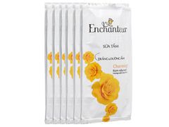 Sữa tắm trắng và dưỡng ẩm Enchanteur White Charming 6g x 10 gói