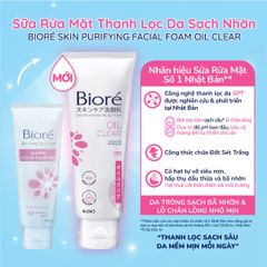 Sữa Rửa Mặt Bioré Sạch Nhờn Lỗ Chân Lông Nhỏ Mịn Tuýp 100g