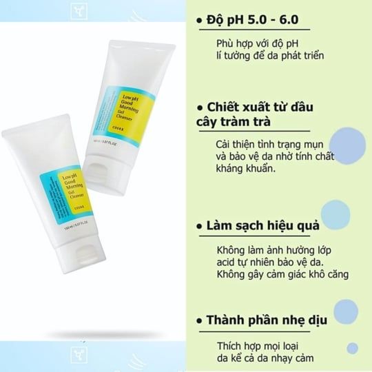 Gel Rửa Mặt Cosrx Tràm Trà Low pH Good Morning Gel Cleanser 150ml