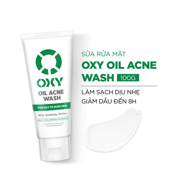 Sữa Rửa Mặt Oxy Sạch Nhờn Sáng Da 100g