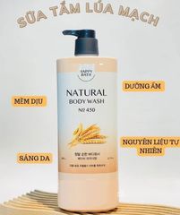 Sữa tắm Happy Bath Natural Body Wash Hàn Quốc 900g