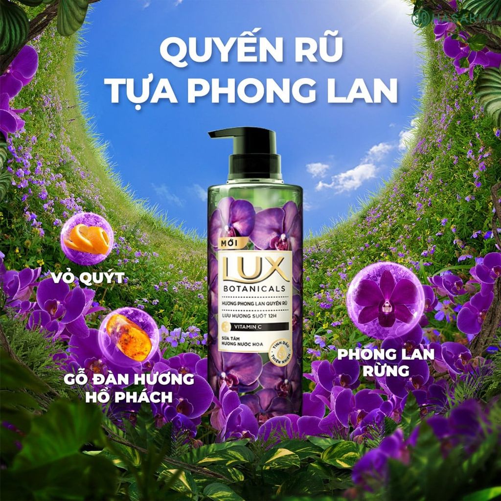 Sữa Tắm LUX Hương Nước Hoa Sáng Mịn Da Botanicals 570g