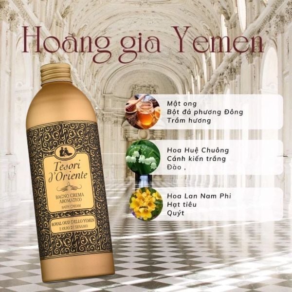 Sữa Tắm Nước Hoa Tesori d'Oriente 500ml Dưỡng Ẩm Chuyên Sâu