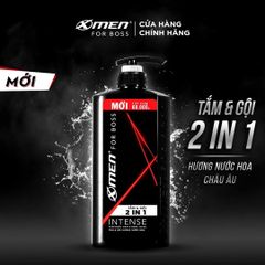 Tắm gội X-men for Boss 2in1 Intense chai 650g